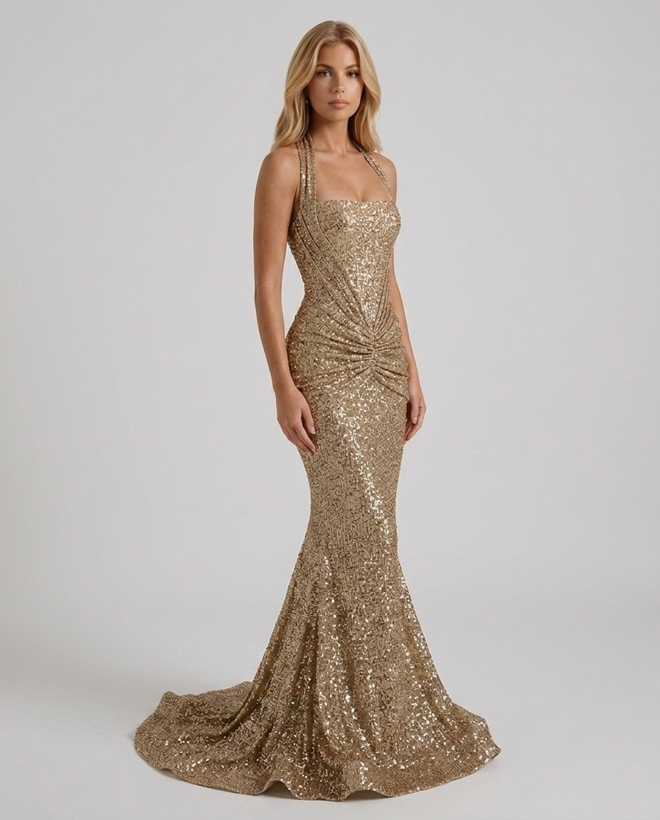 Gold Mermaid Gown ROSIE LANE