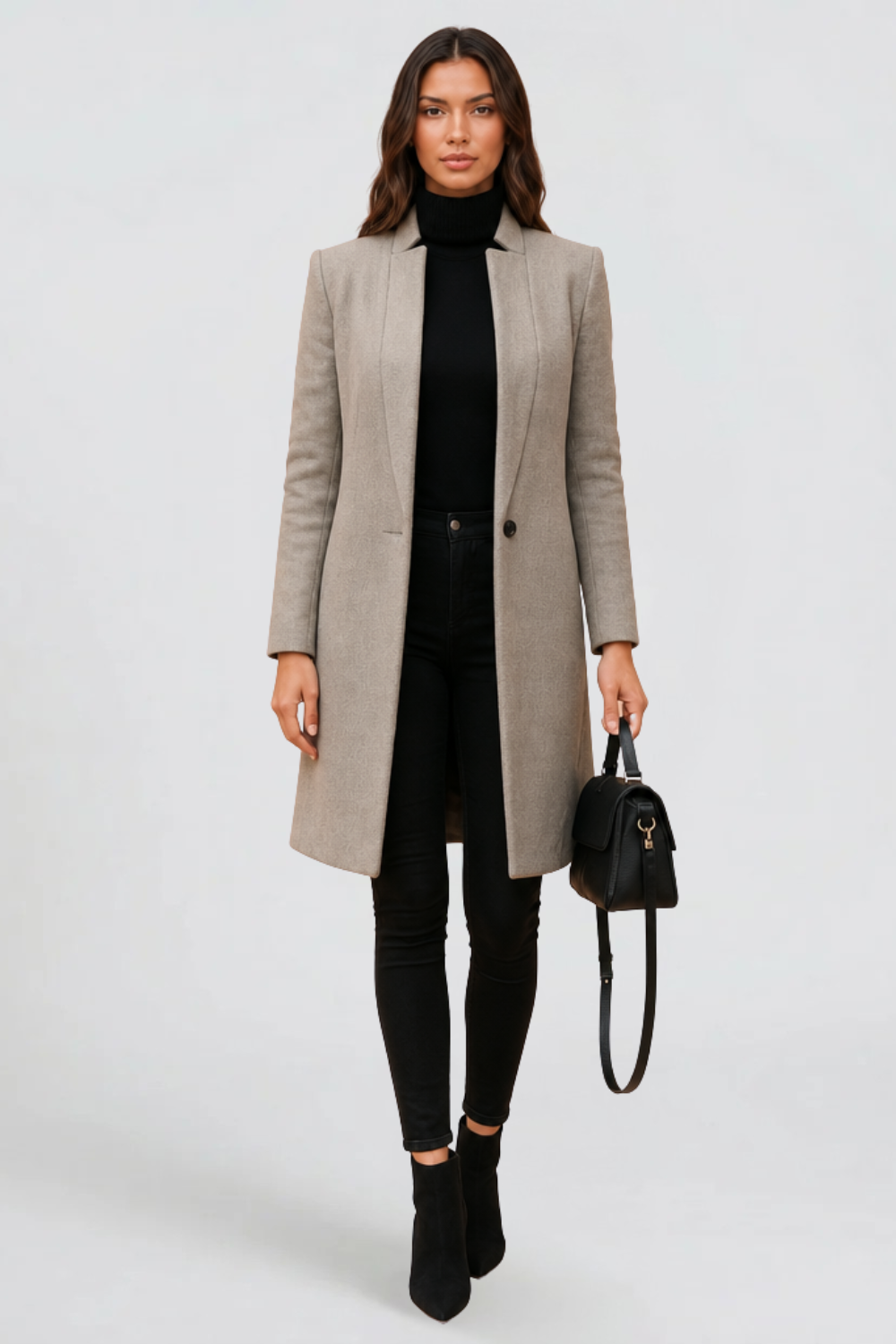 Laurent Minimalist Coat Audrey Calvero