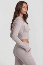 Zip-Up Hoodie & Flare Pants Set Audrey Calvero