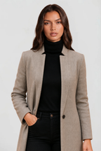 Laurent Minimalist Coat Audrey Calvero