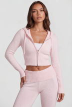 Zip-Up Hoodie & Flare Pants Set Audrey Calvero