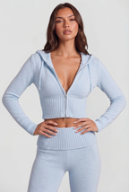 Zip-Up Hoodie & Flare Pants Set Audrey Calvero