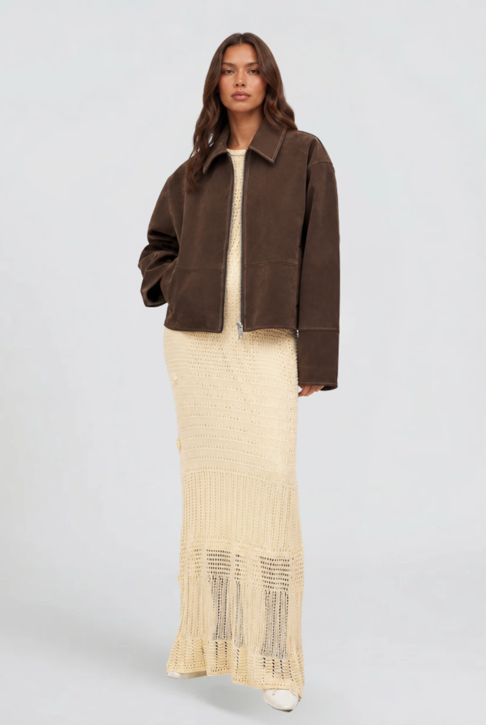Dahlia Suede Jacket Audrey Calvero