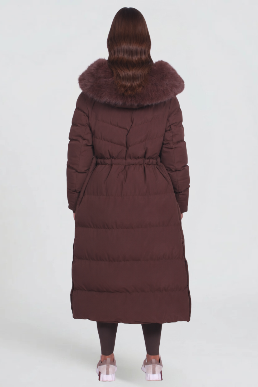 Bella Fur Hooded Coat Audrey Calvero