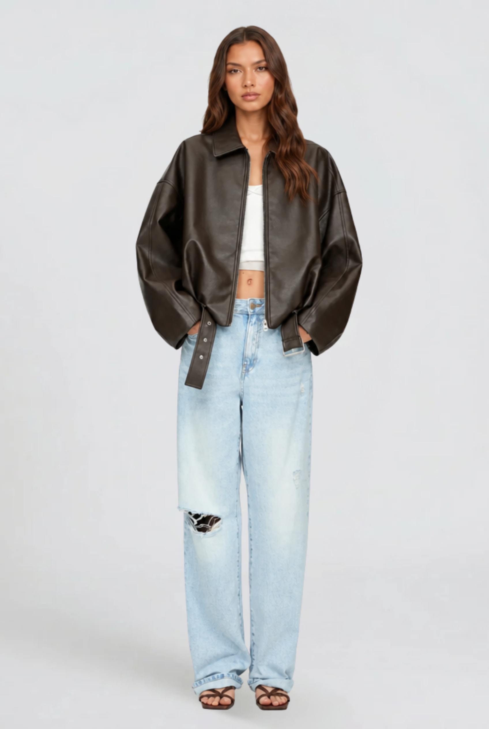 Sophia Leather Jacket Audrey Calvero