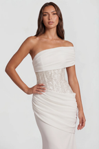 Sparkly One Shoulder Wedding Guest Dress Audrey Calvero