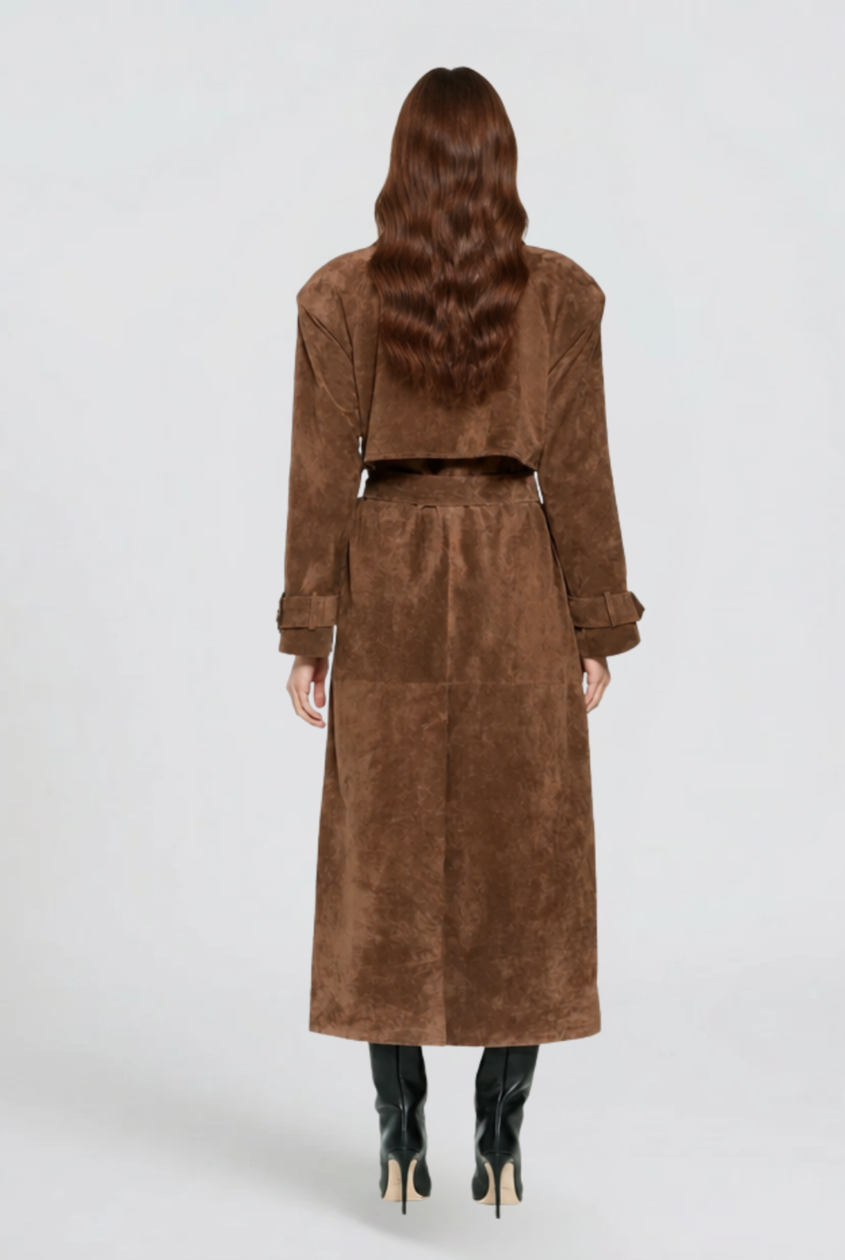 Hailey Suede Trenchcoat Audrey Calvero