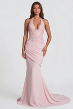 Sparkly Autumn Wedding Guest Maxi Dress Audrey Calvero