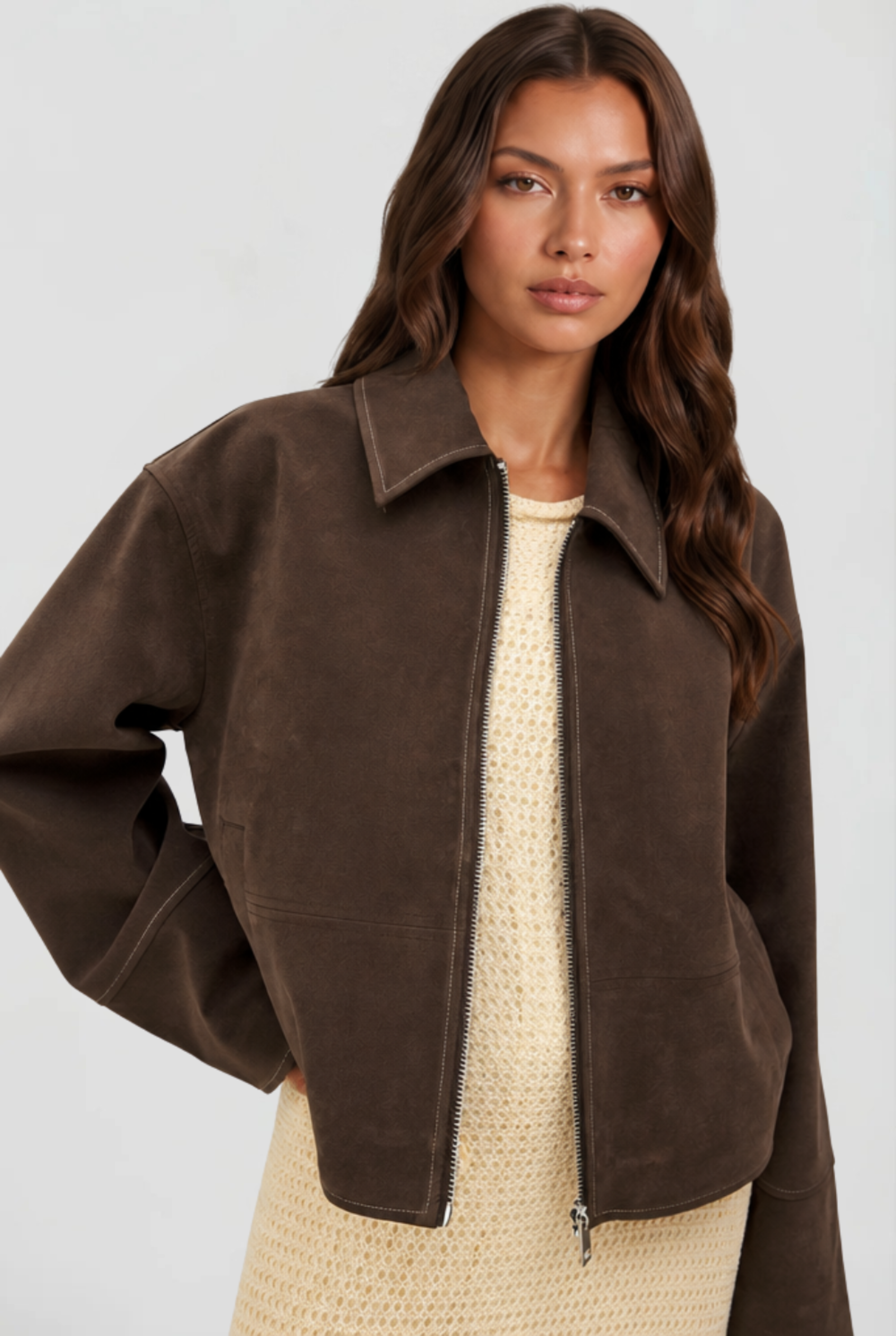 Dahlia Suede Jacket Audrey Calvero