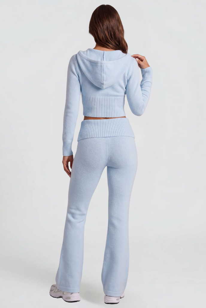 Zip-Up Hoodie & Flare Pants Set Audrey Calvero