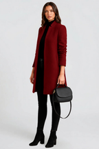 Laurent Minimalist Coat Audrey Calvero