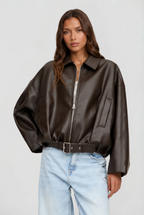 Sophia Leather Jacket Audrey Calvero