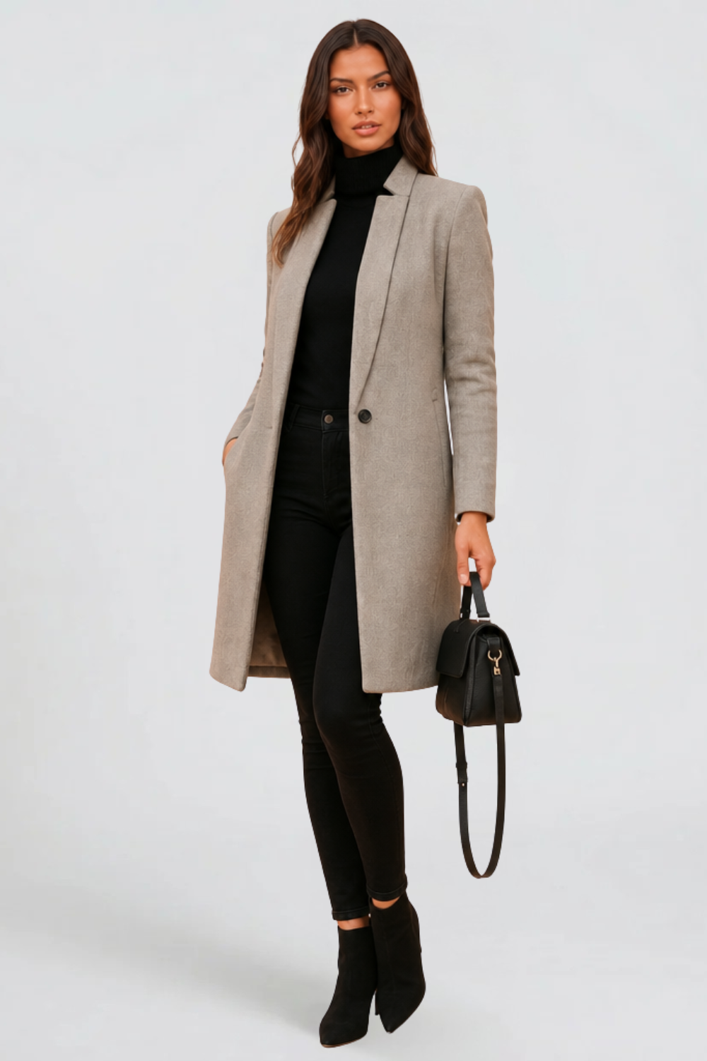 Laurent Minimalist Coat Audrey Calvero