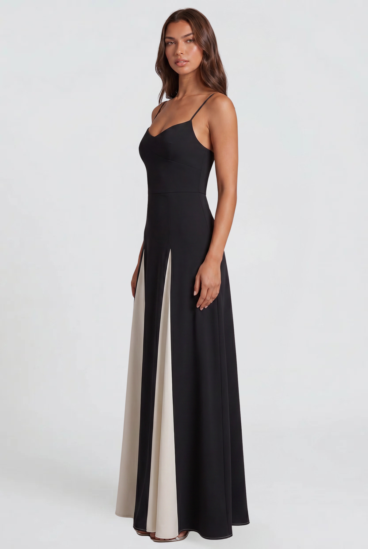 Colorblock Wedding Guest Maxi Dress Audrey Calvero