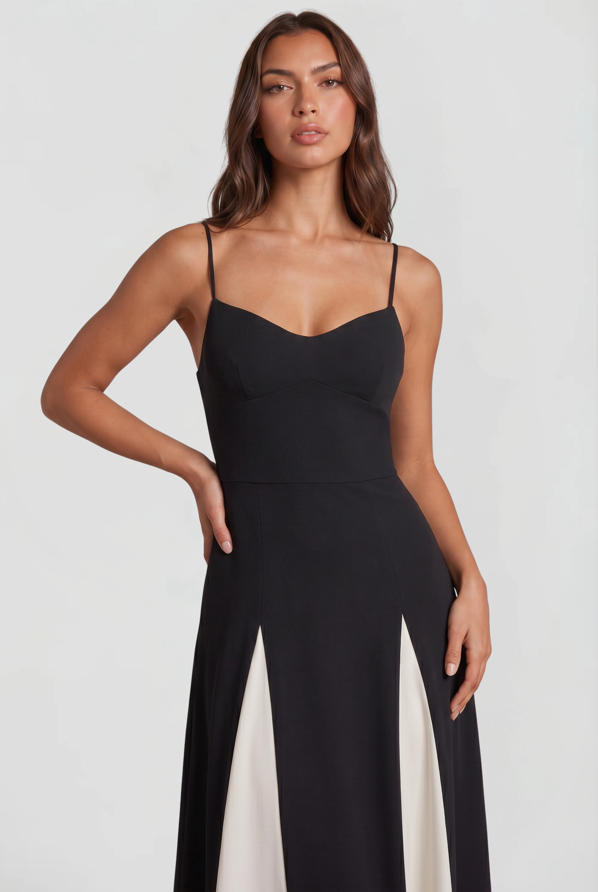 Colorblock Wedding Guest Maxi Dress Audrey Calvero