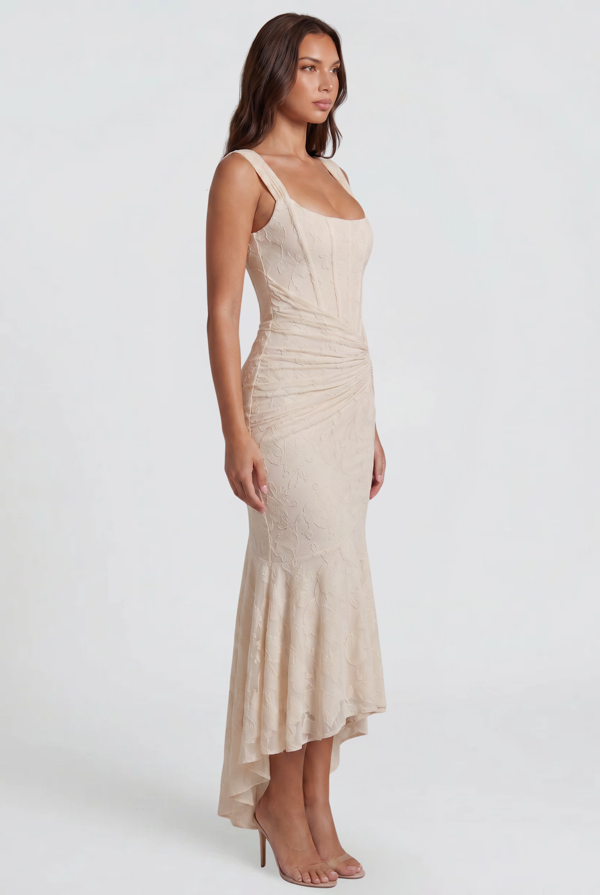 Corset Lace Wedding Guest Dress Audrey Calvero