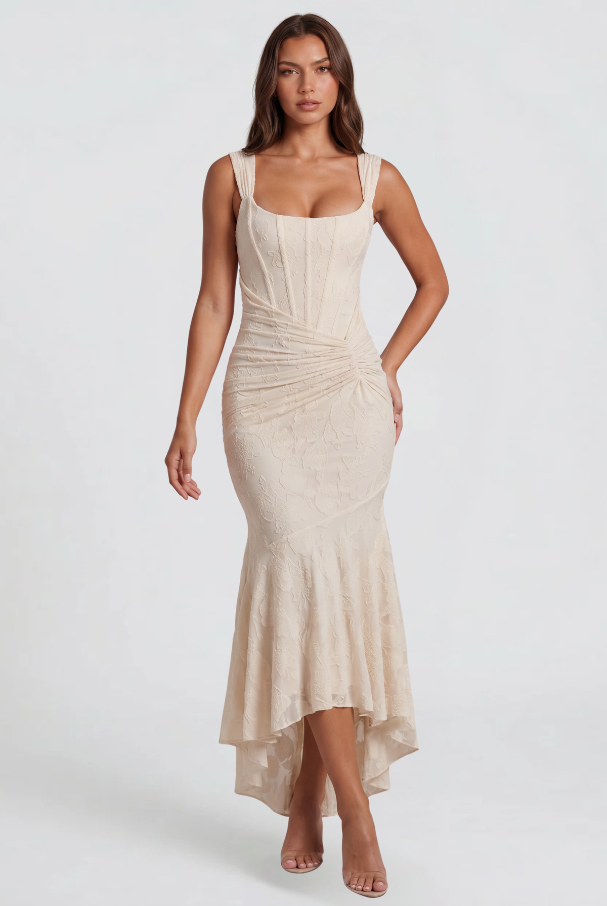 Corset Lace Wedding Guest Dress Audrey Calvero