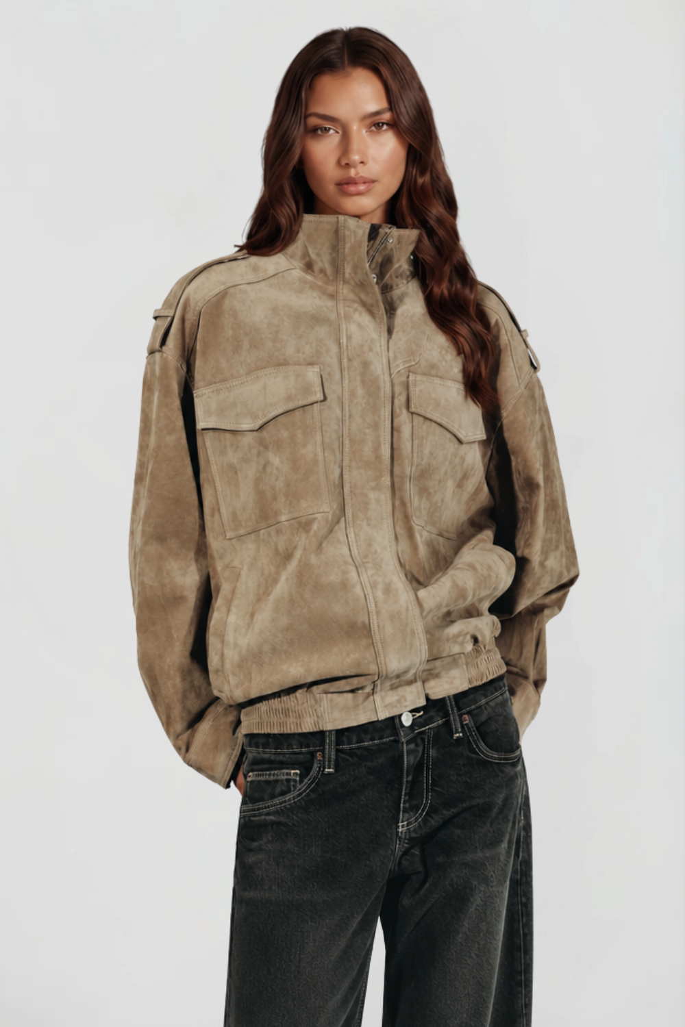 Alessa Suede Jacket Audrey Calvero