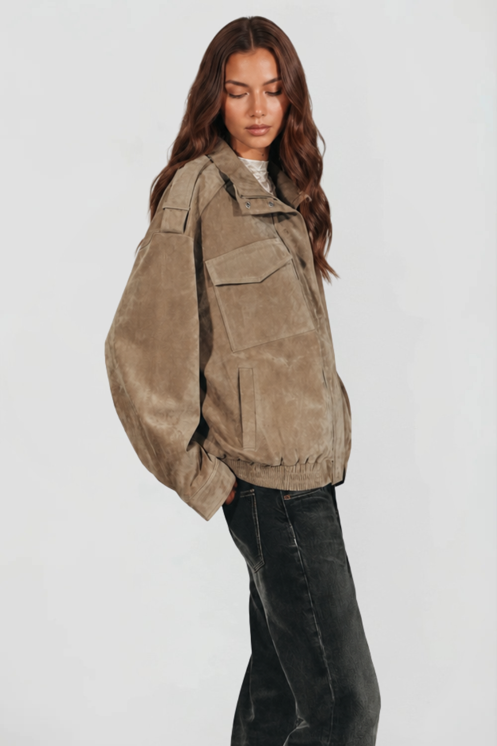 Alessa Suede Jacket Audrey Calvero