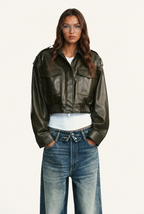 Katie Leather Jacket Audrey Calvero