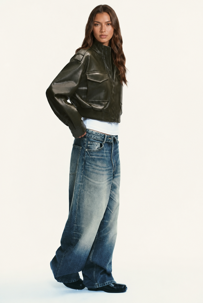 Katie Leather Jacket Audrey Calvero