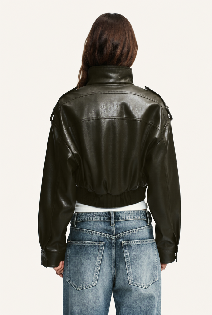 Katie Leather Jacket Audrey Calvero