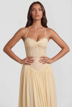 Lace Corset Maxi Dress Audrey Calvero