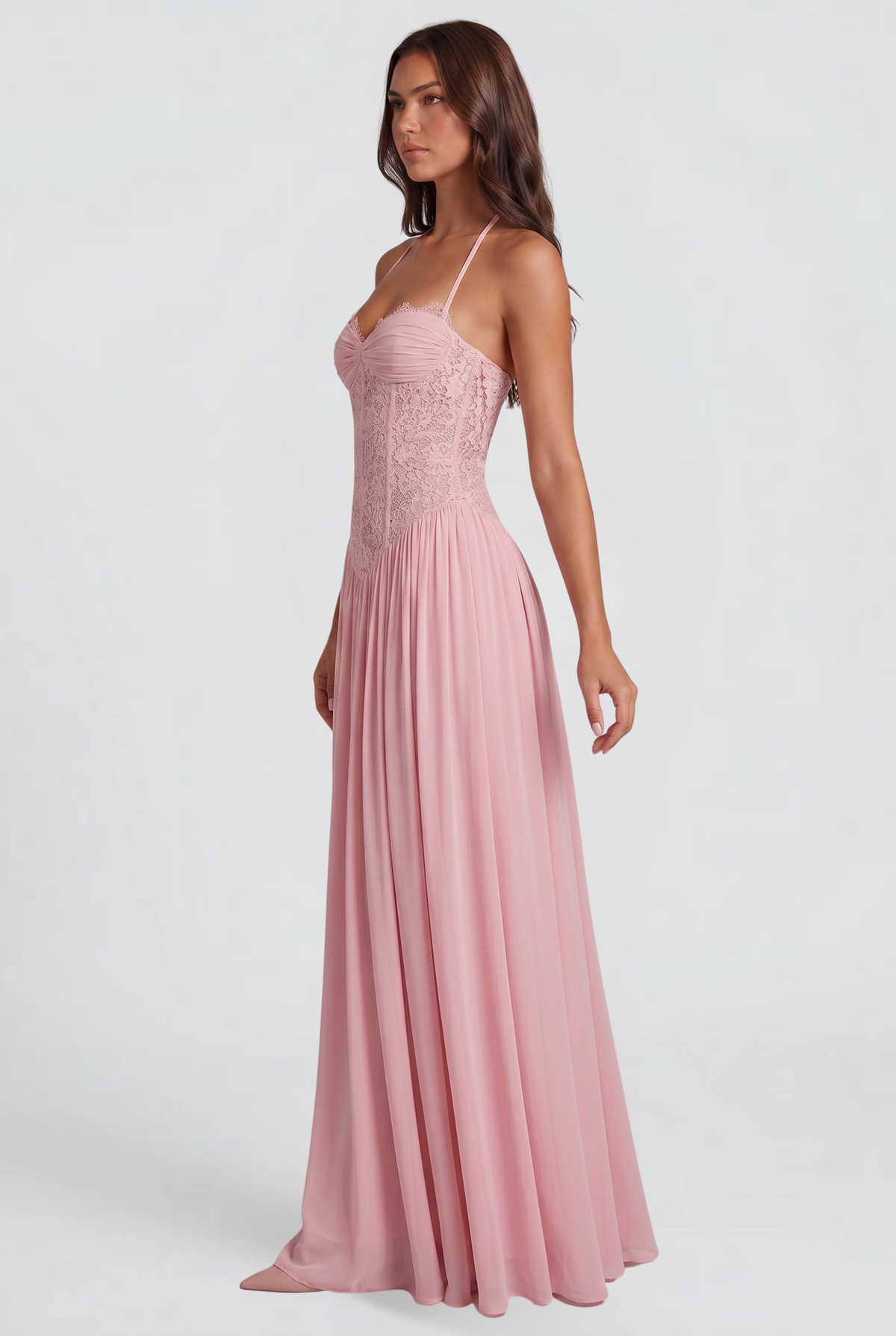 Lace Corset Maxi Dress Audrey Calvero