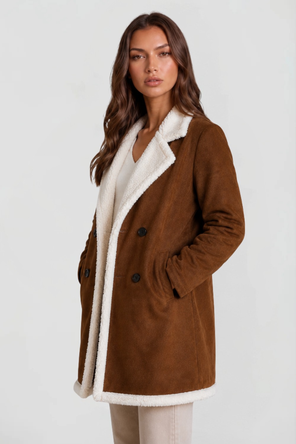 Penelope Shearling Coat Audrey Calvero