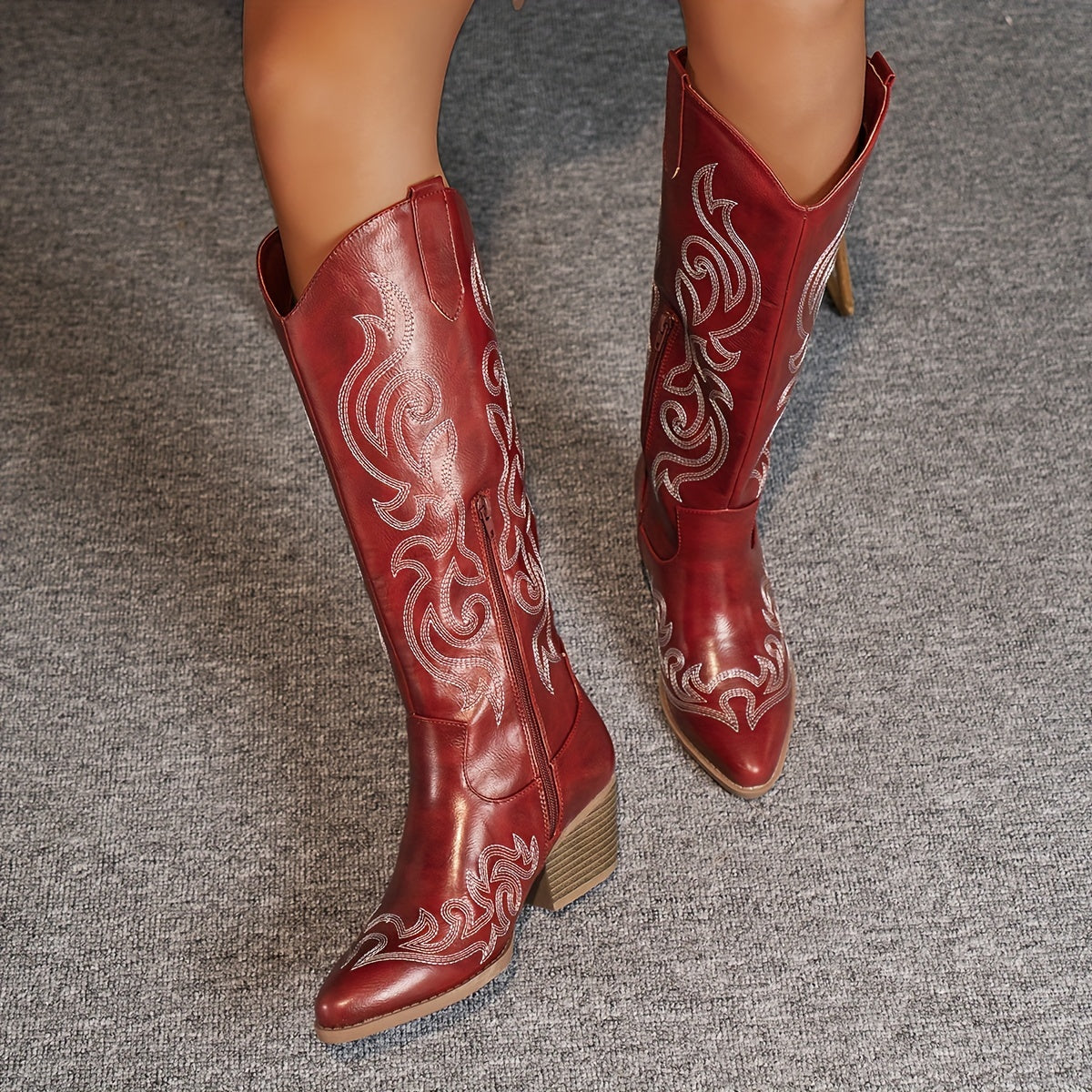 Ada Leather Boots Audrey Calvero