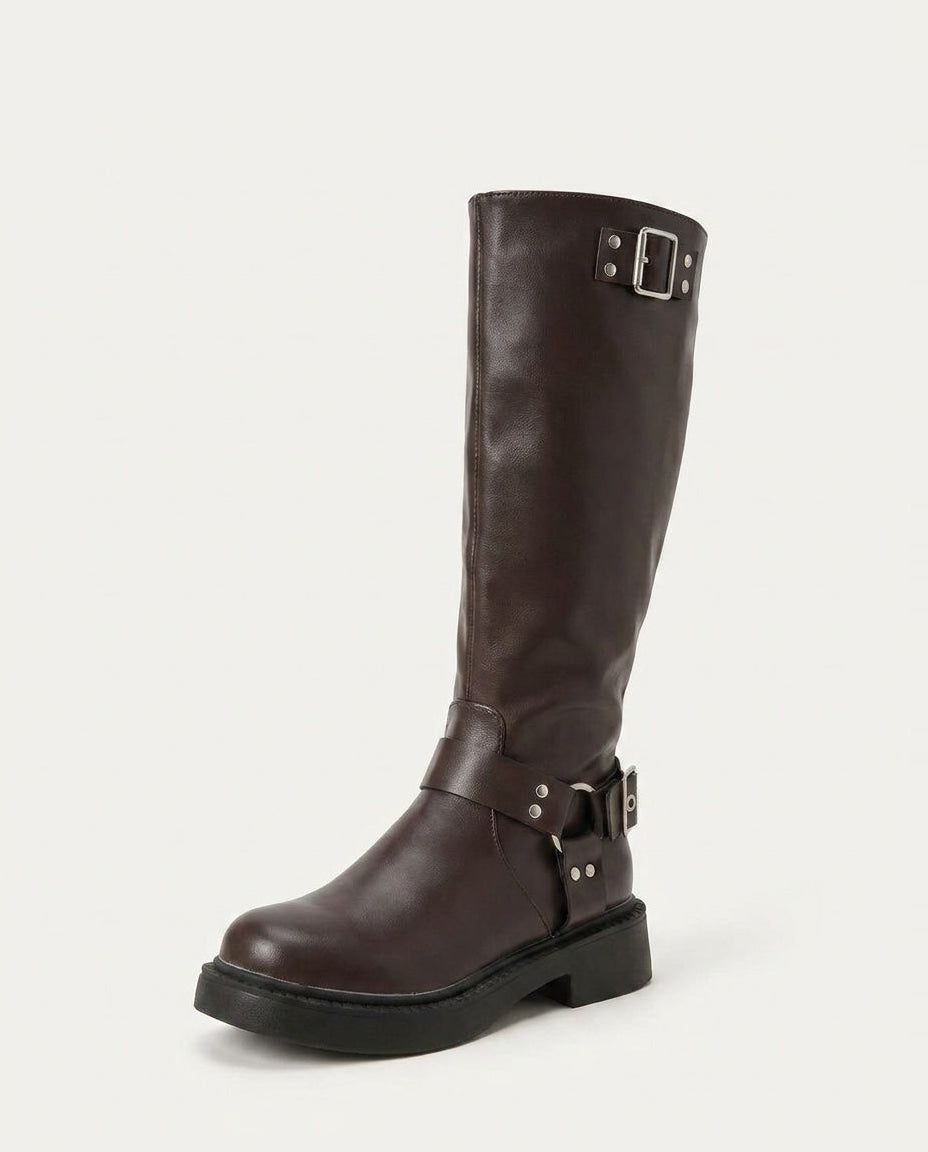Ivy Leather Boots Audrey Calvero