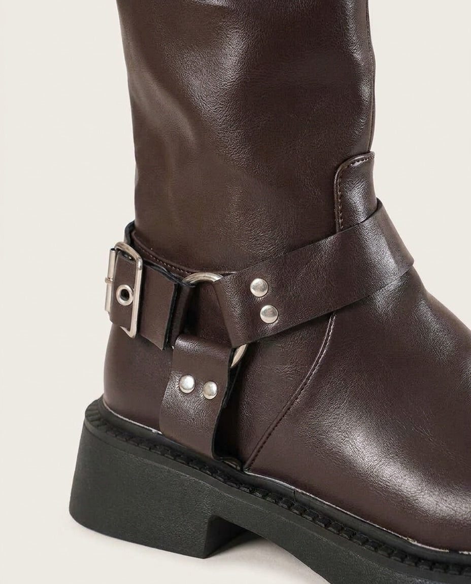 Ivy Leather Boots Audrey Calvero