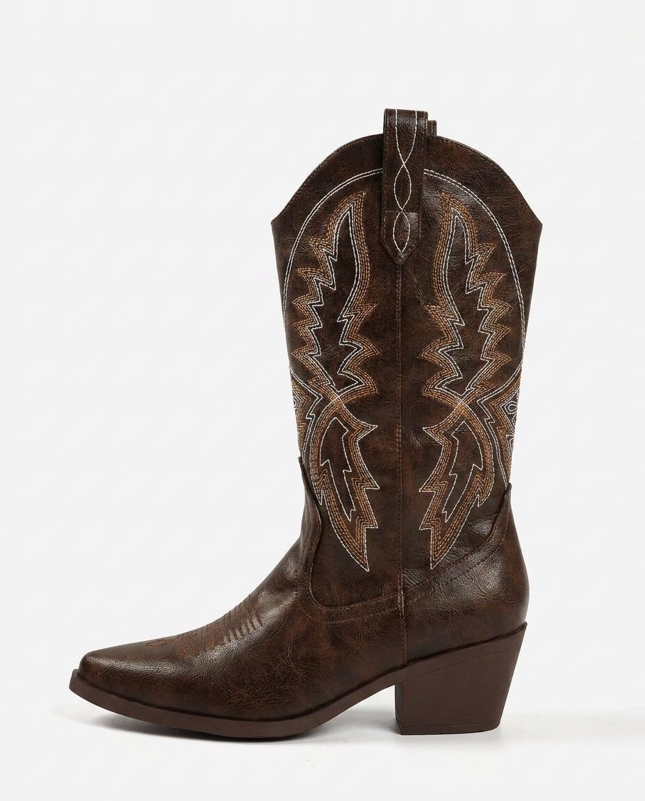 Nancy Embroid Boots Audrey Calvero