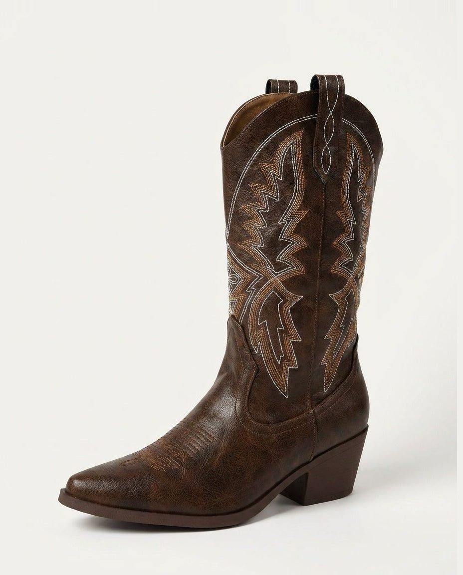Nancy Embroid Boots Audrey Calvero