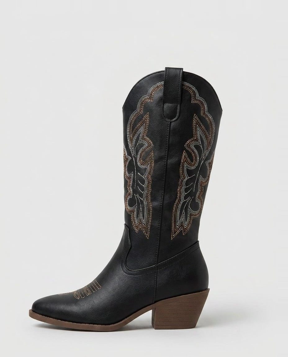 Nancy Embroid Boots Audrey Calvero