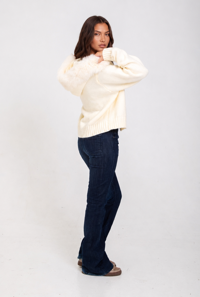 Ellen Fur Hooded Coat Audrey Calvero