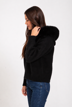 Ellen Fur Hooded Coat Audrey Calvero