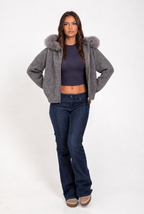 Ellen Fur Hooded Coat Audrey Calvero