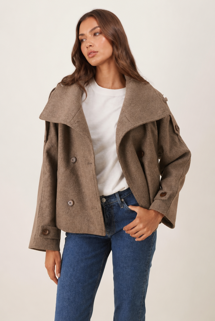 Gini Pea Coat Audrey Calvero