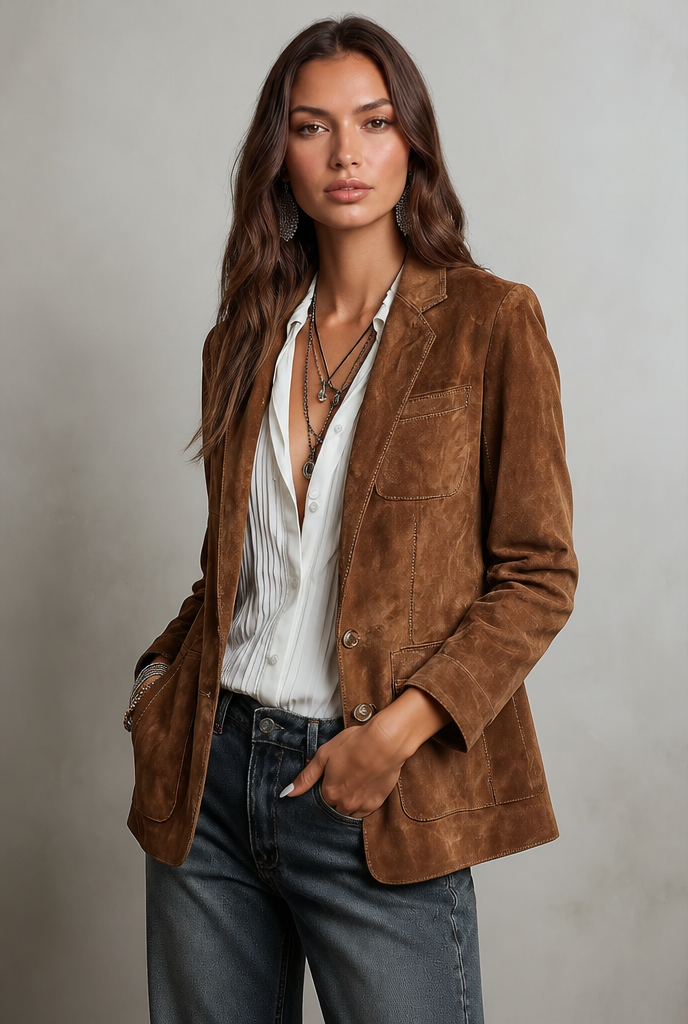 Bailey Suede Jacket Audrey Calvero