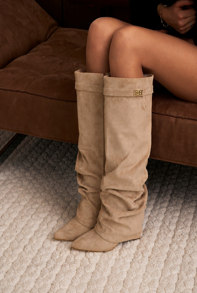 Millie Suede Boots Audrey Calvero