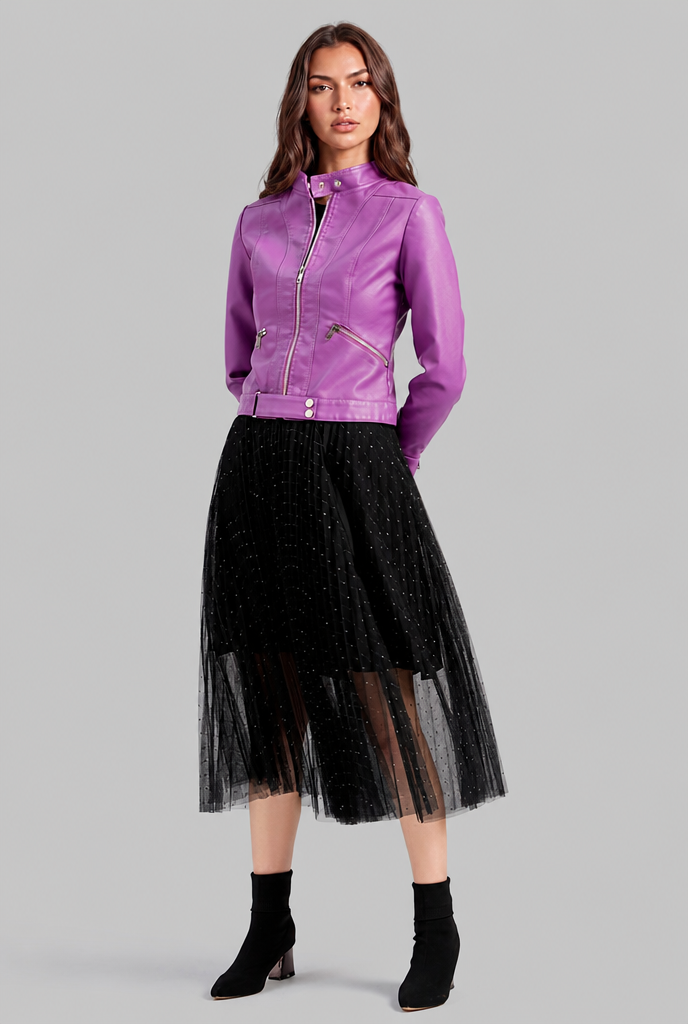Emily Leather Jacket Audrey Calvero