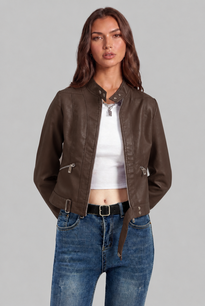 Emily Leather Jacket Audrey Calvero