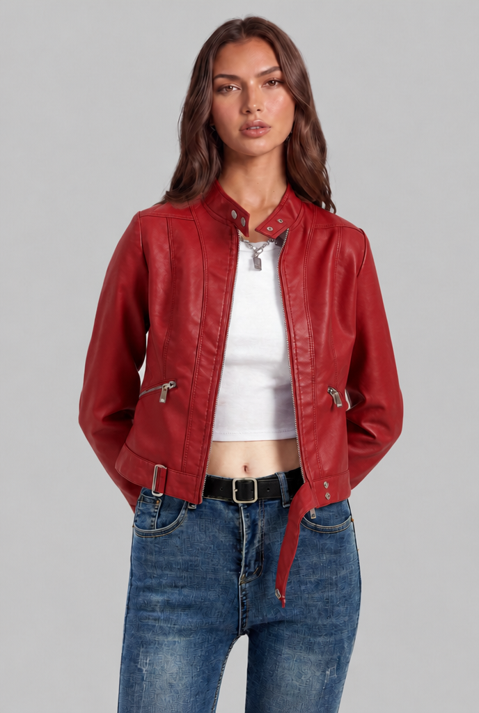 Emily Leather Jacket Audrey Calvero