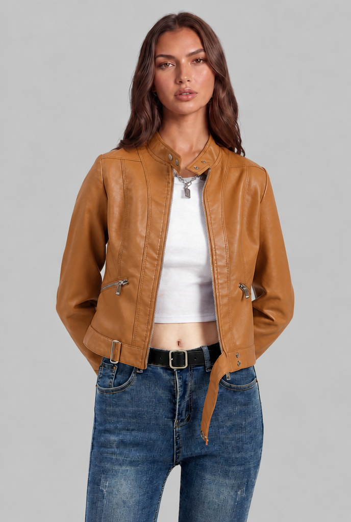 Emily Leather Jacket Audrey Calvero