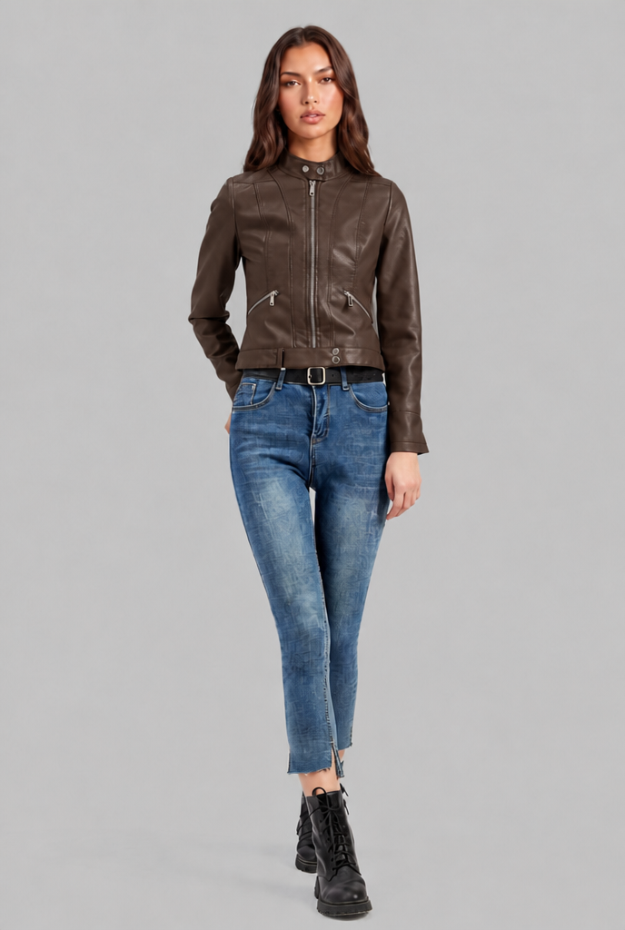 Emily Leather Jacket Audrey Calvero