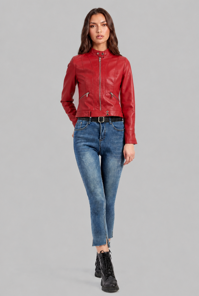 Emily Leather Jacket Audrey Calvero