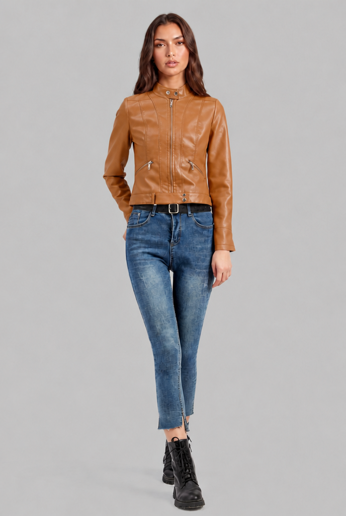 Emily Leather Jacket Audrey Calvero