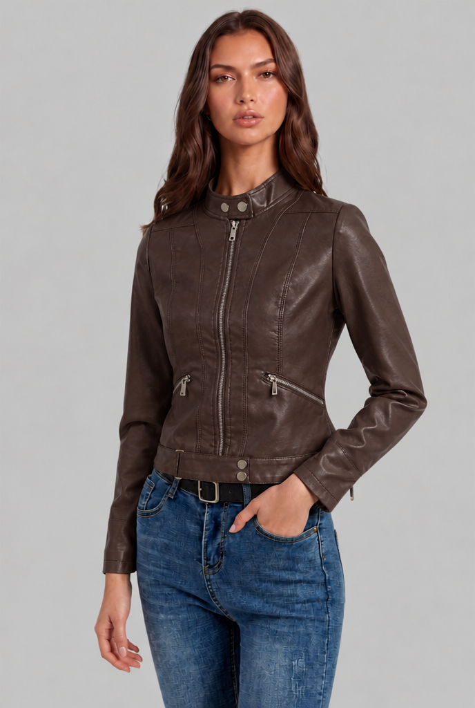 Emily Leather Jacket Audrey Calvero