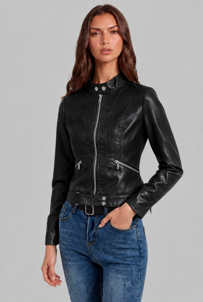 Emily Leather Jacket Audrey Calvero